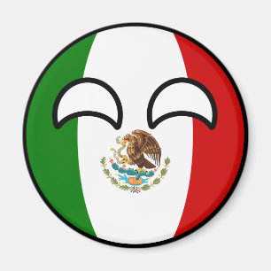 Íman México Geeky de tensão engraçado Countryball