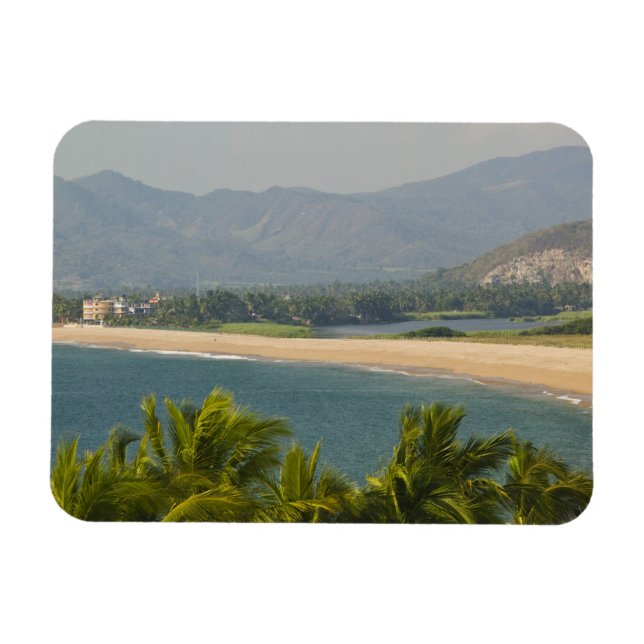 Íman México, Jalisco, Barra de Navidad. Praia da Cidade (Horizontal)