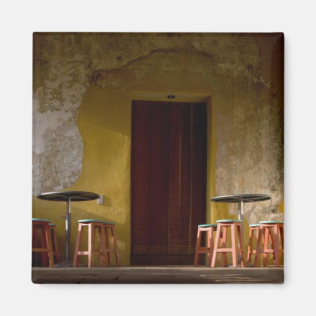 Íman México, Oaxaca, Sol da tarde ilumina varanda de (Frente)