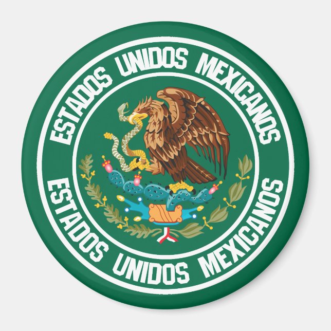 Íman México Round Emblem (Frente)