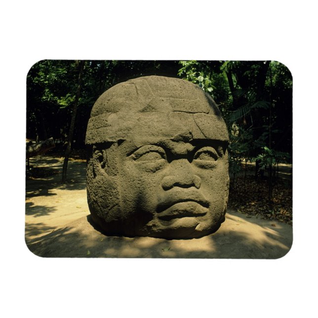 Íman México, Villahermosa, cabeça Olmec gigante, La Ven (Horizontal)
