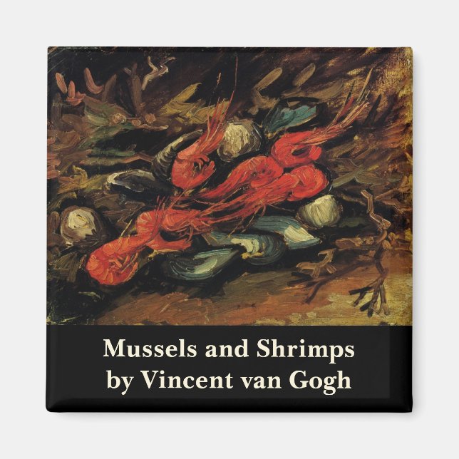Íman Mexilhões e Camarões por Vincent van Gogh (Frente)