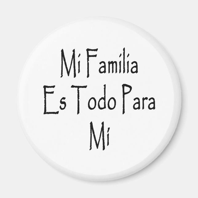 Íman Mi Familia Es Todo Para Mi (Frente)