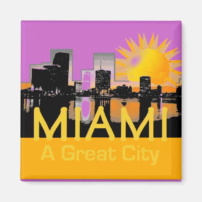 Íman MIAMI A Excelente City Magnet (Frente)