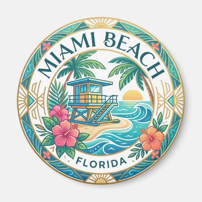 Íman Miami Beach Flórida (Frente)