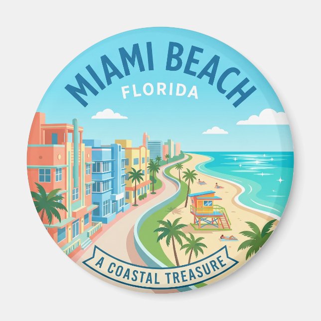 Íman Miami Beach Flórida (Frente)