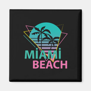 Íman Miami Beach Flórida Orgulhoso Floridiano Retro Pal