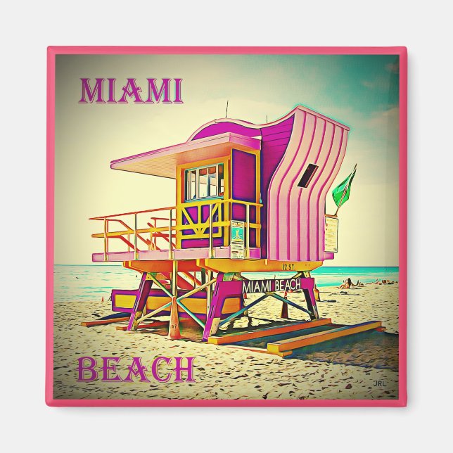 Íman Miami Beach Magnet 12A (Frente)