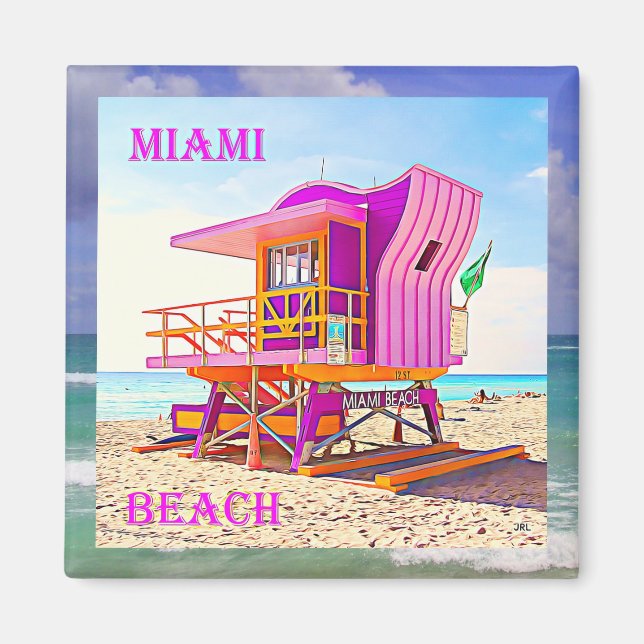Íman Miami Beach Magnet 12B (Frente)
