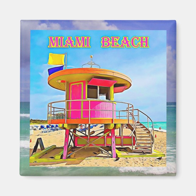 Íman Miami Beach Magnet 4B (Frente)