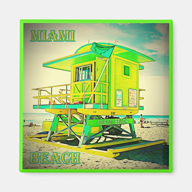 Íman Miami Beach Magnet 6A (Frente)