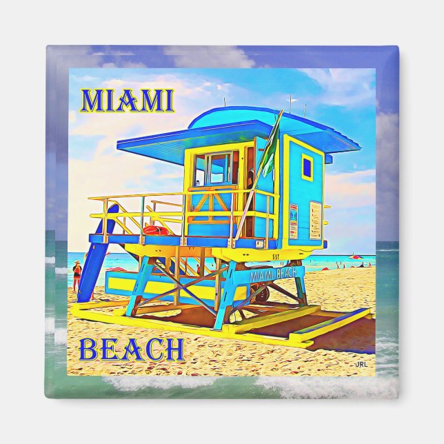 Íman Miami Beach Magnet 7B (Frente)