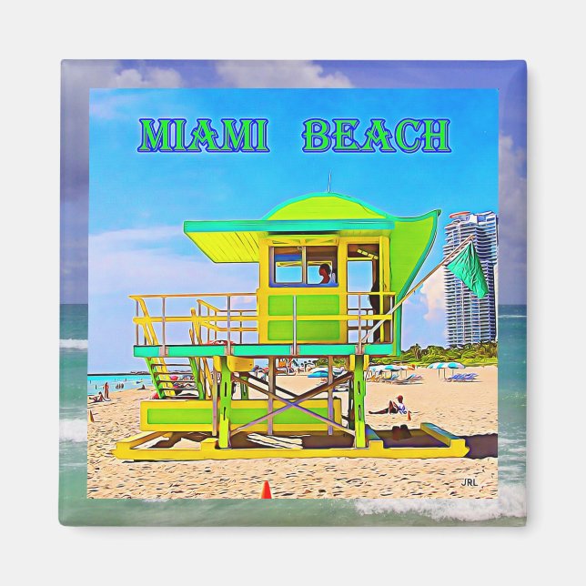 Íman Miami Beach Magnet 8B (Frente)