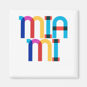 Íman Miami Estados Unidos Letras Pop Art