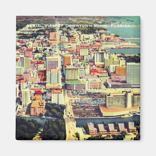 Íman Miami na década de 1960 (Centro, Brickell), Flórid (Frente)