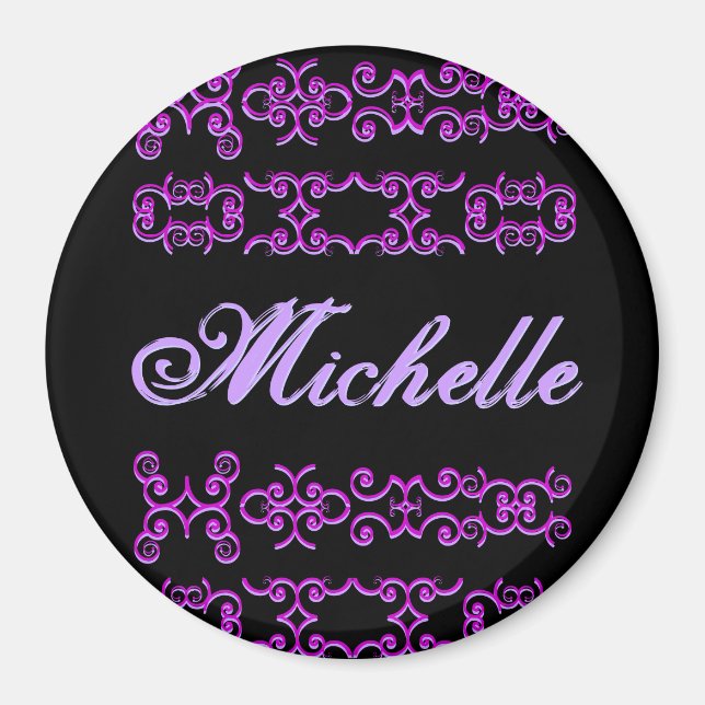 Íman Michelle Designer Name Magnet (Frente)