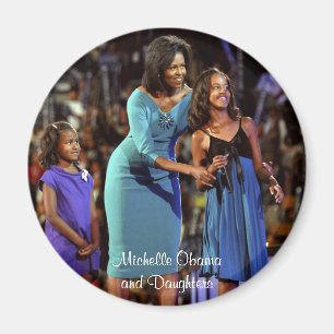 Íman Michelle Obama e filhas