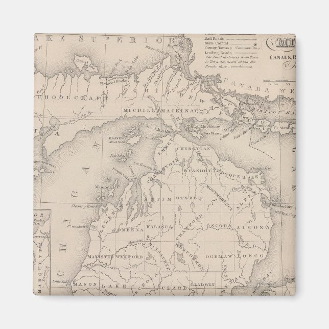 Íman Michigan 9 (Frente)