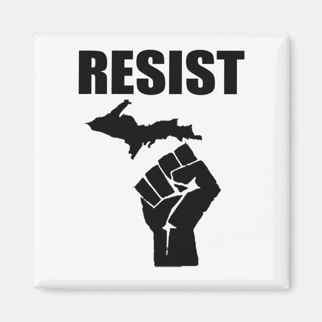 Íman Michigan Fist RESIST (Frente)