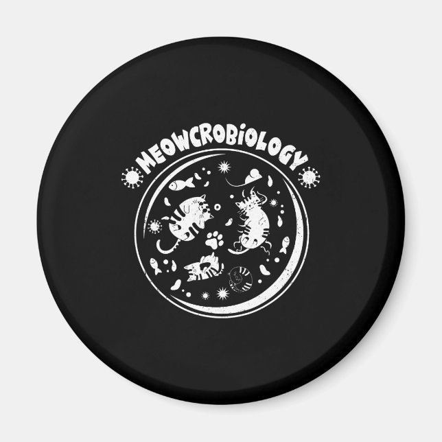 Íman Microbiologia e Microbiologia Ciência das Gatinhas (Frente)