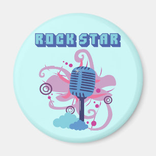 Íman Microfone da estrela do rock