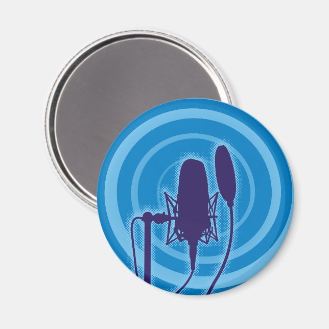 Íman Microfone de Estúdio (Front/Back)