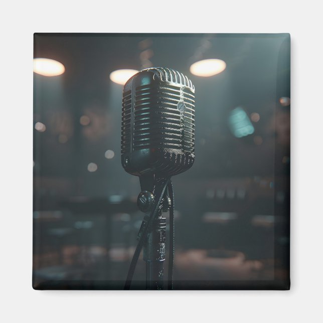 Íman Microfone Vintage (Frente)