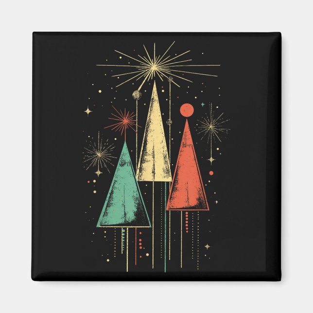 Íman Mid Century Modern Christmas  (Frente)