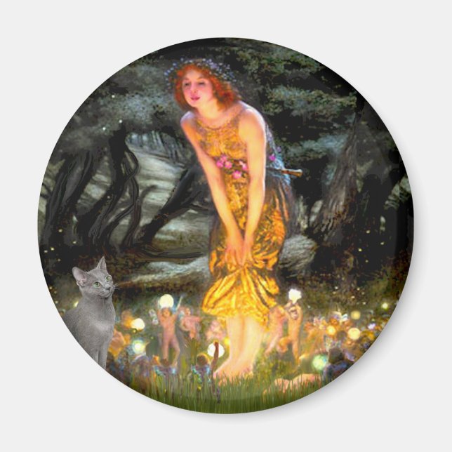 Íman MidEve - gato azul russo (Frente)