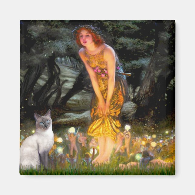 Íman MidEve - Gato Siamês Blue Point (Frente)