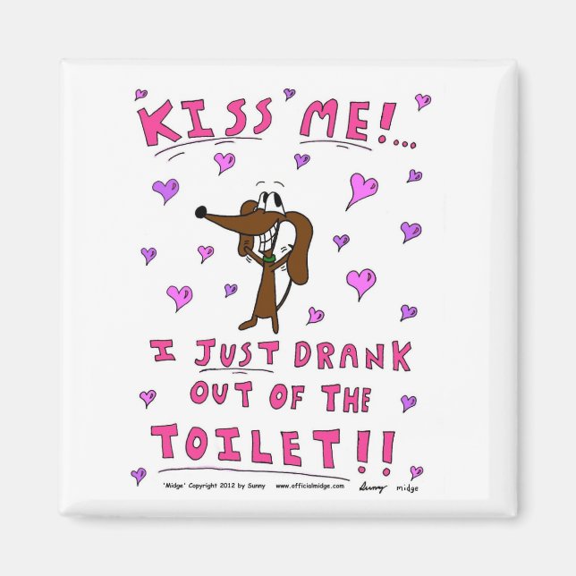Íman Midge 'KISS ME' Magnet (Frente)