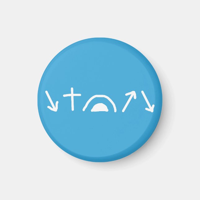 Íman Mídia das setas do Evangelho (Frente)