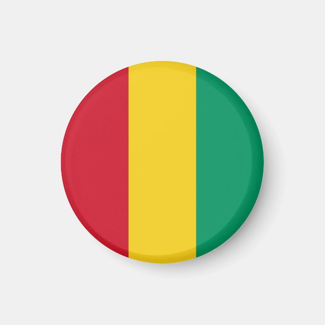 Íman Mídia de bandeira guineense (Frente)