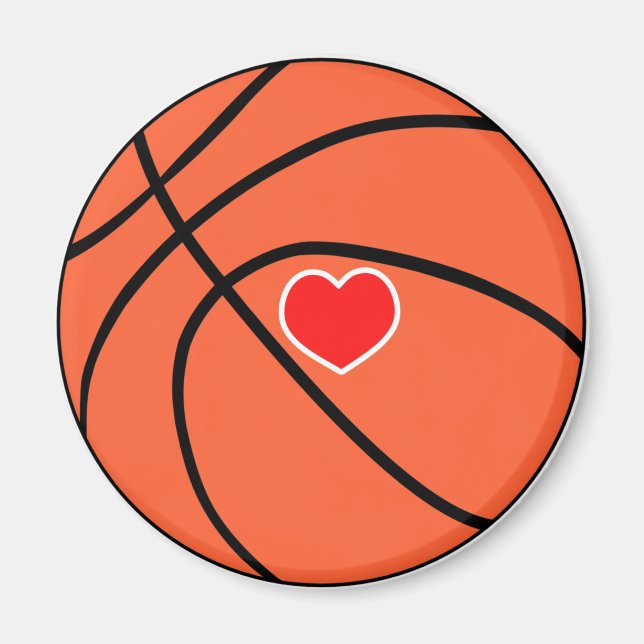 Íman Mídia de basquete de amor (Frente)
