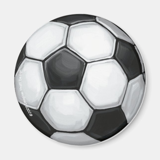 Íman Mídia de bola de futebol (Frente)