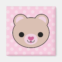 Mídia de Bolinhas rosa do Urso de Teddy Kawaii