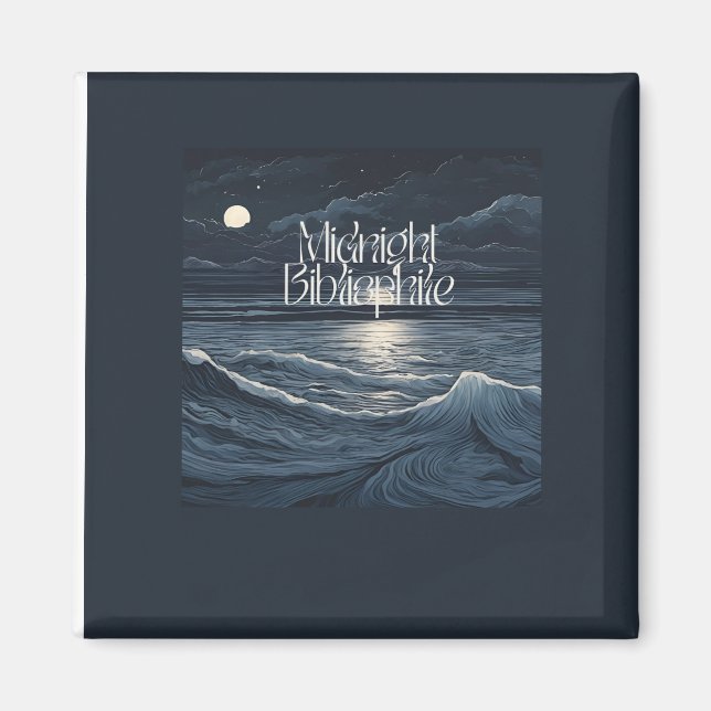 Íman Mídia de Logotipo Bibliófilo (Frente)