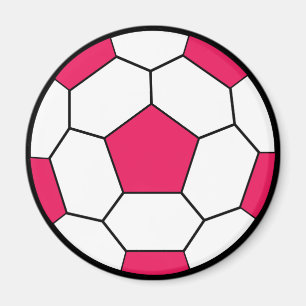 Íman Mídia rosa da bola de futebol