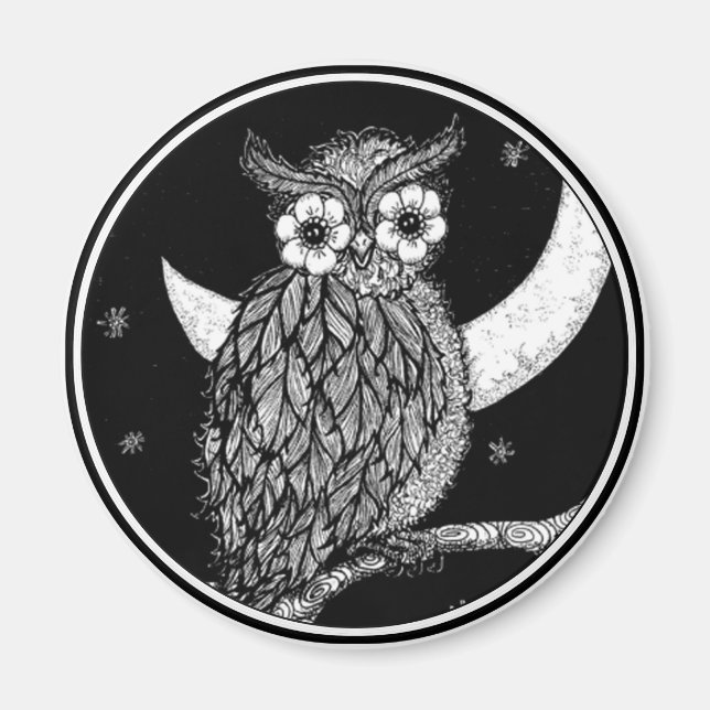 Íman Midnight Owl Magnet (Frente)