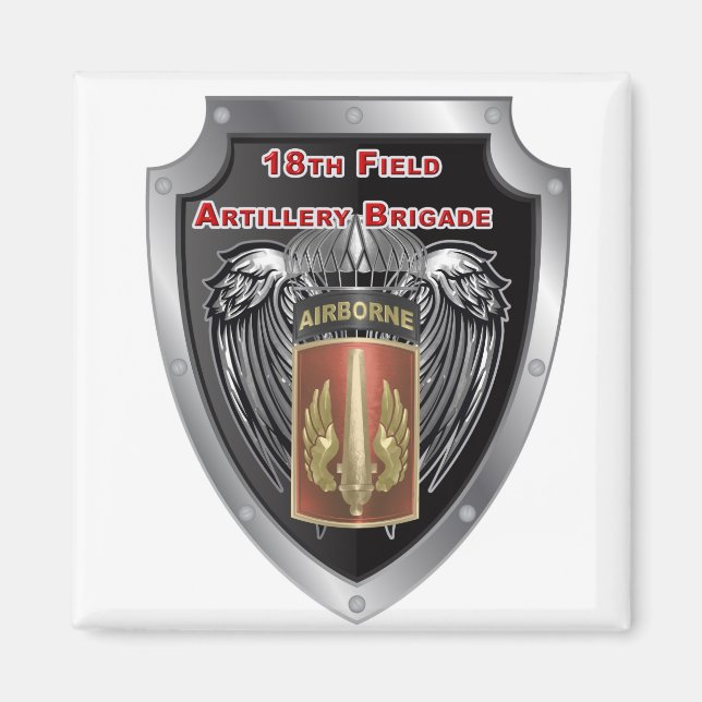 Íman Mighty 18th Field Artillery Brigade Airborne (Frente)