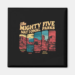 Íman Mighty Five Big 5 Parques Nacionais Caminhando Aca
