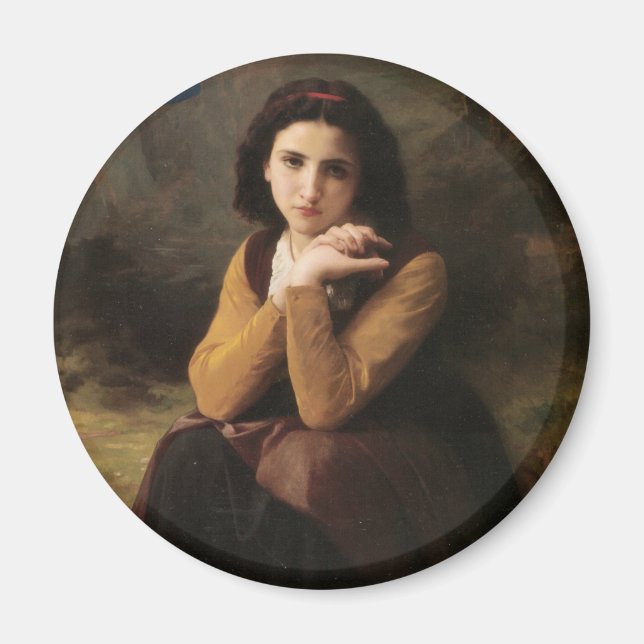 Íman Mignon (Sweet Young French Girl) (por Bouguereau) (Frente)