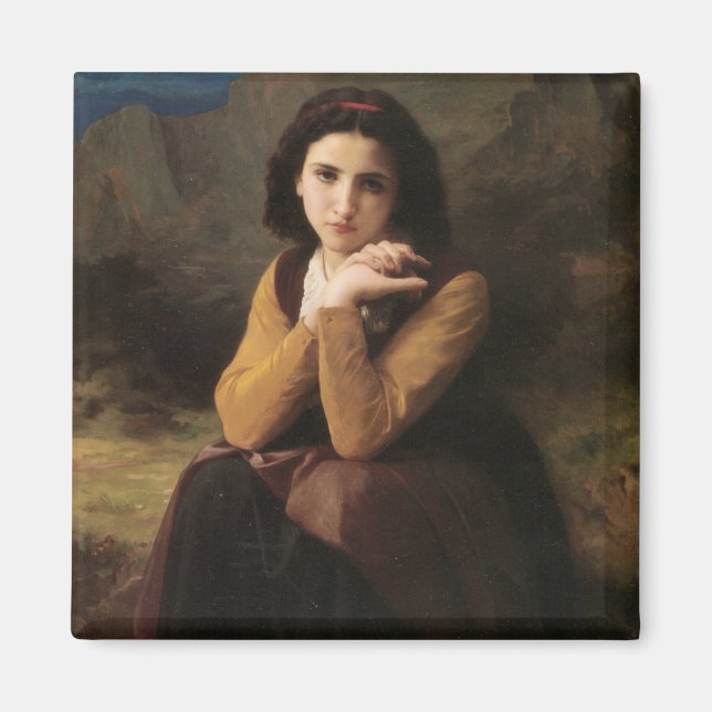 Íman Mignon (Sweet Young French Girl) (por Bouguereau) (Frente)