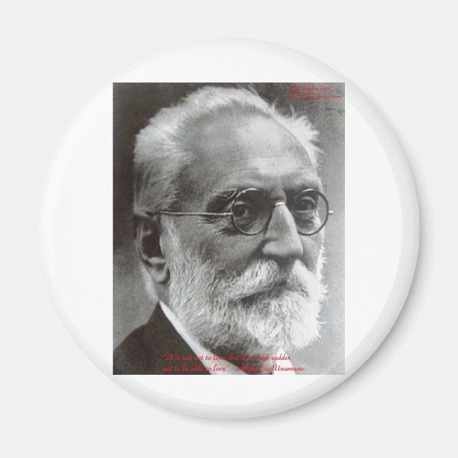 Íman Miguel de Unamuno Capaz de Amar Citação Presentes  (Frente)