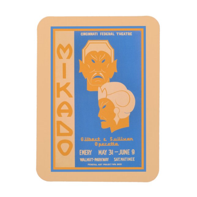 Íman Mikado Gilbert & Sullivan operetta (Vertical)