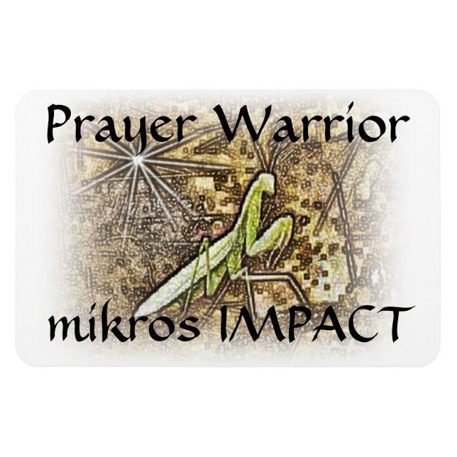 Íman MIKROS IMPACT PRAYER WARRIOR 4"x6" MAGNET (Horizontal)