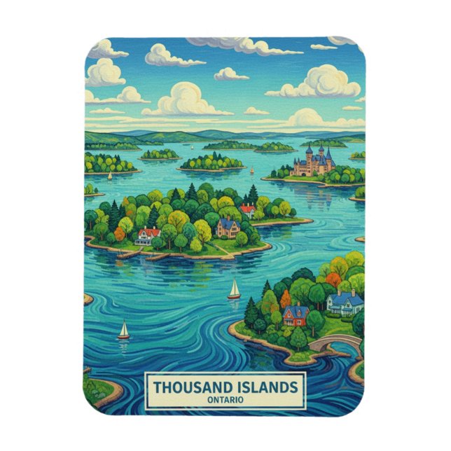Íman Mil Ilhas Ontário Canadá (Vertical)