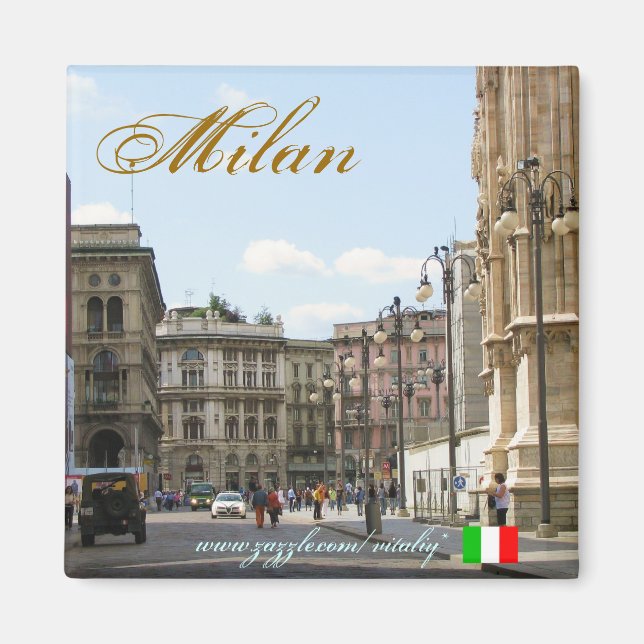 Íman Milan Itália legal magnet design (Frente)