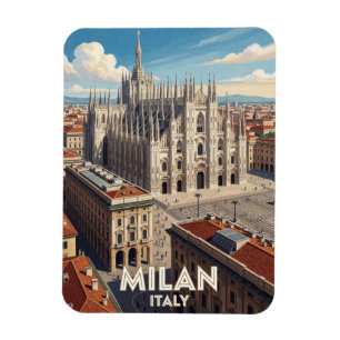 Íman Milão Itália Duomo Viagem Arte 🏛️