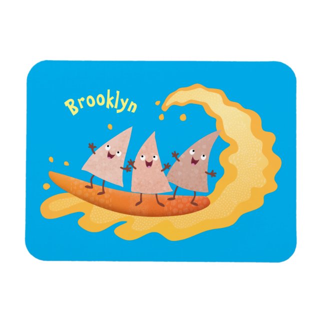 Íman Milhas de nachos, batatas fritas, canecas, surf (Horizontal)